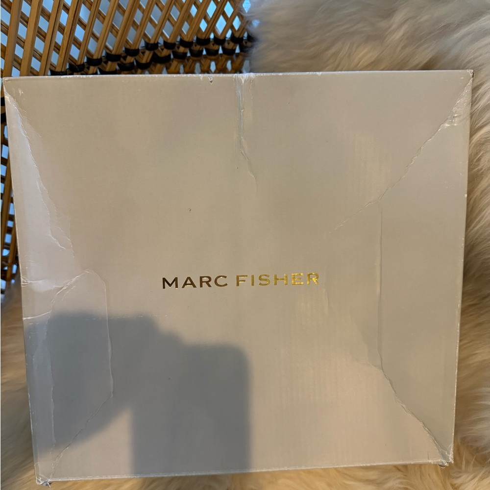 Marc Fisher Isaia Ivory Lace-Up Shearling and Leather Combat Comfort Boots - Picture 5 of 9